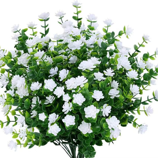 Konstgjord Plastblomma i Vit Färg – Naturtrogen Detalj