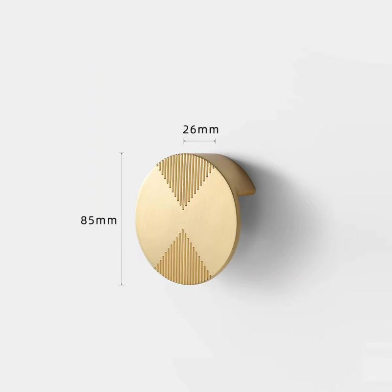 Runda knoppar i solid zinklegering – stilren nordisk design