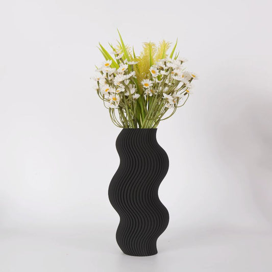 Unik Svart Tvistad Vas – Modern Dekoration för Hemmet