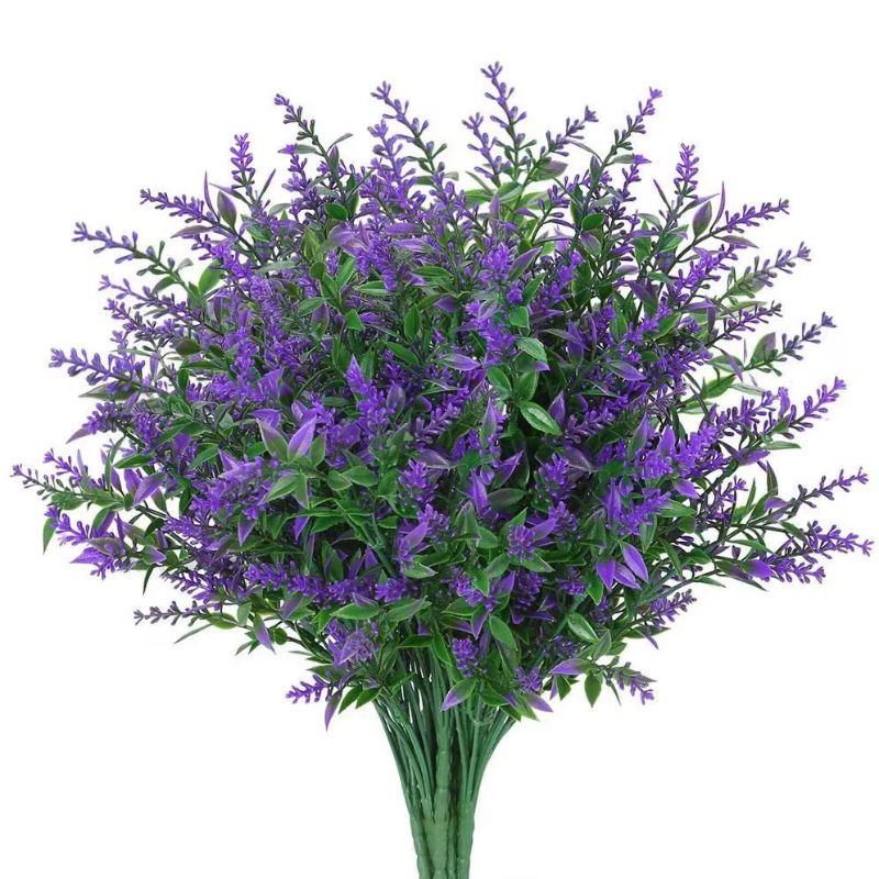 Plastblommor & Plastväxter i Lila Färg - Dekoration för Bröllop, Hem & Trädgård