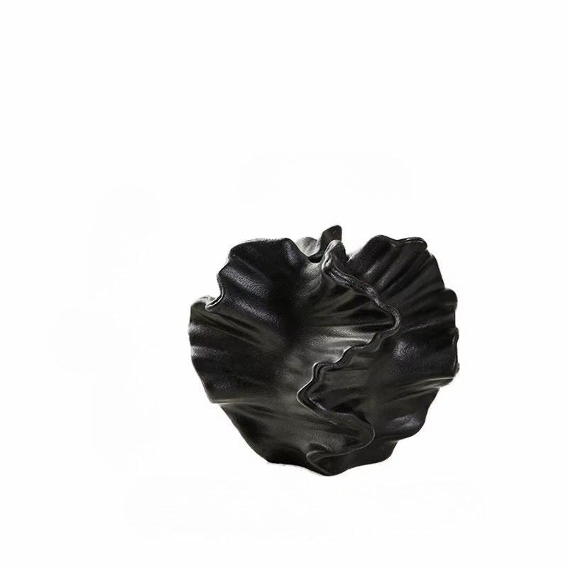 Keramisk Coral Vas – Nordisk Design i Beige eller Svart
