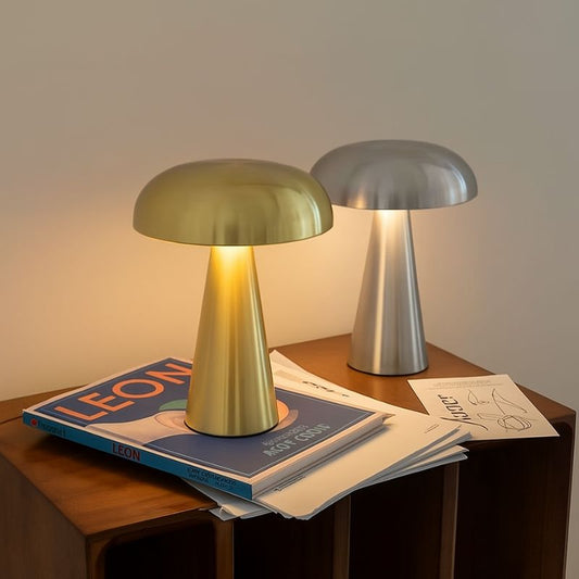 Stilren Svamplampa – Trådlös LED-bordslampa med touchkontroll