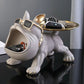 Bulldog Skulptur i Resin med Förvaring – Elegant Dekorationsfigur för Hemmet