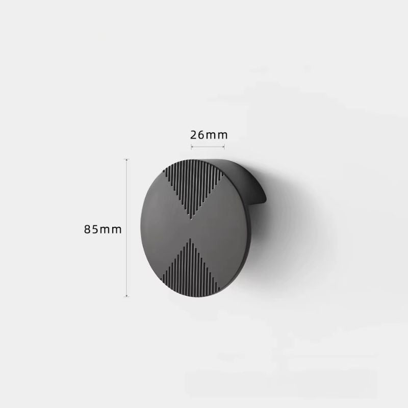 Runda knoppar i solid zinklegering – stilren nordisk design