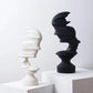 Modern Abstrakt Ansiktsskulptur – 25 cm hög