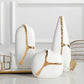 Elegant Nordic Style Keramikvas – Vit Blomsterdekoration för Hemmet