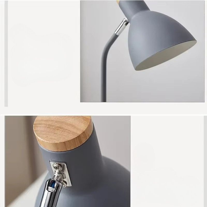 Kreativ Bordslampa i Trä – Nordisk Design med Flexarm