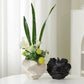 Keramisk Coral Vas – Nordisk Design i Beige eller Svart