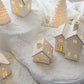 Keramikhus med Julbelysning – 3-pack Set av Glödande Snöhus som Juldekoration