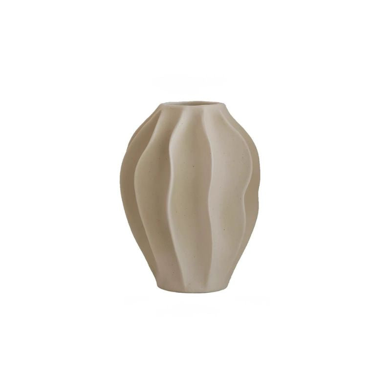 Beige Keramikvas – Elegant och Lyxig Inredning