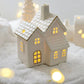 Keramikhus med Julbelysning – 3-pack Set av Glödande Snöhus som Juldekoration