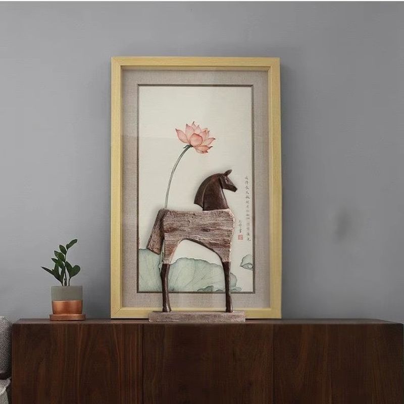 Vintage Hästskulptur – Abstrakt Design med Tidlös Karaktär