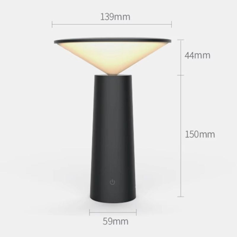 Modern designlampa med USB och LED-teknik