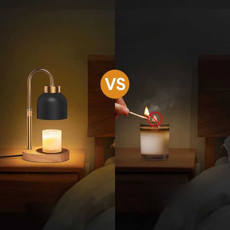 Doftlampa med Timer – Justerbar Höjd & Ljusstyrka