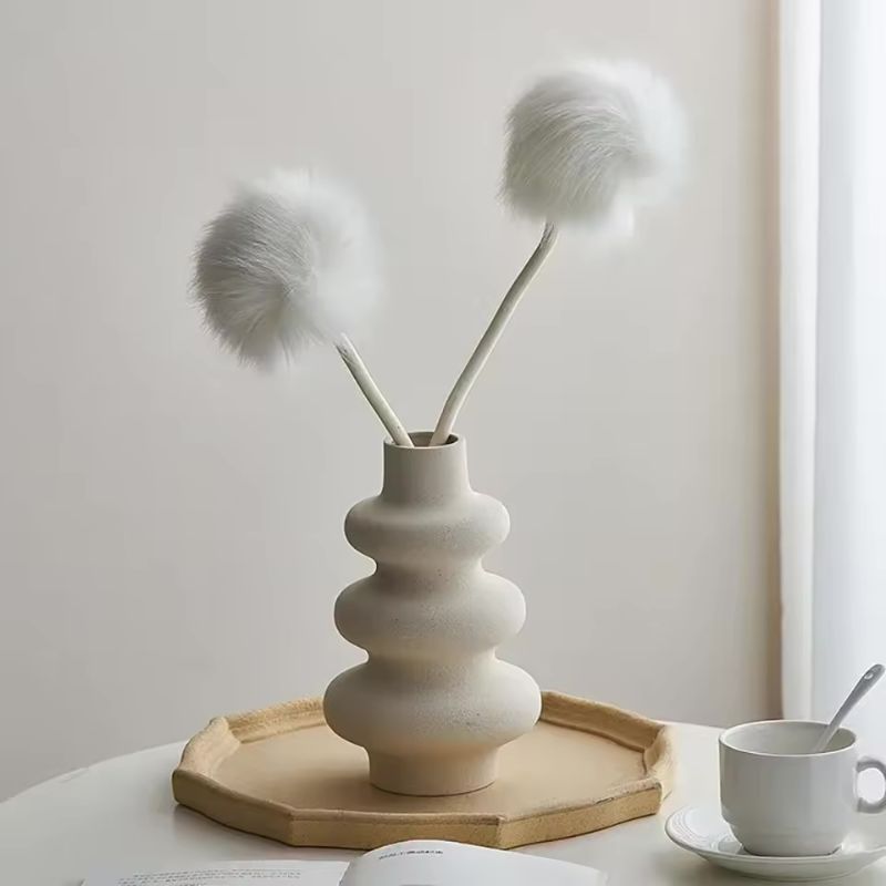 Modern Keramisk Blommvas – Frostad Design