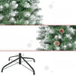 Konstgjord Julgran 180 cm – Naturtrogen Design med Snöeffekt och Kottar