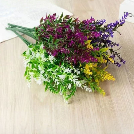 Plastblommor & Plastväxter i Lila Färg - Dekoration för Bröllop, Hem & Trädgård