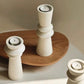 Keramik Ljusstake i Nordisk Design – Perfekt för Julen – 3-pack set