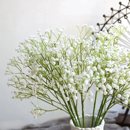 Dekorativ 63 cm Plastblomma – Brudslöja i Vit Färg för Hem, Fest & Bröllop