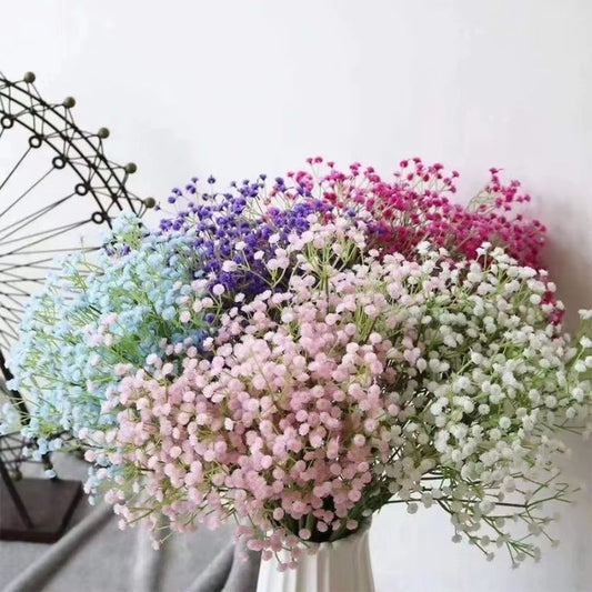 Dekorativ 63 cm Plastblomma – Brudslöja i Vit Färg för Hem, Fest & Bröllop