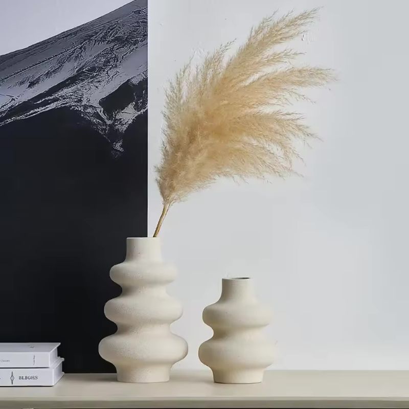 Modern Keramisk Blommvas – Frostad Design