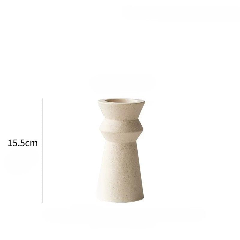 Keramik Ljusstake i Nordisk Design – Perfekt för Julen – 3-pack set