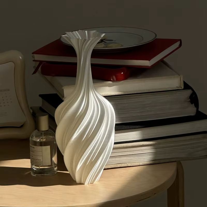 3D-printad Vas – Modern Design med Swirl-mönster