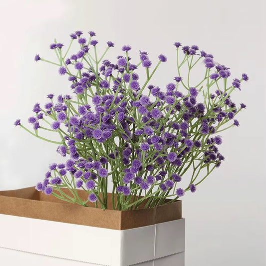 Dekorativ 63 cm Plastblomma – Brudslöja i Lila Färg för Hem, Fest & Bröllop