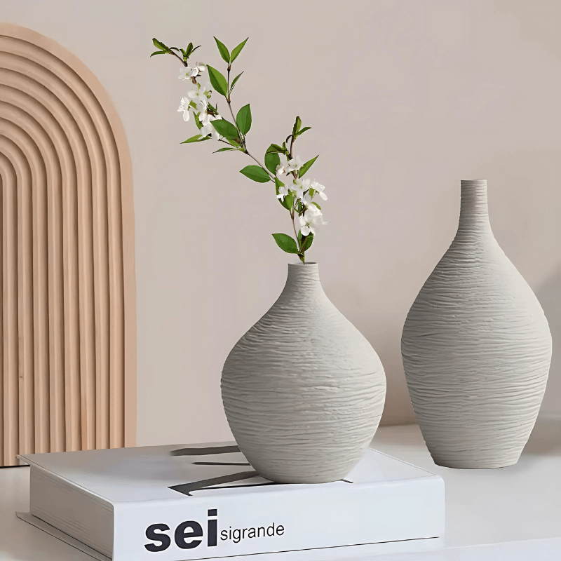 Nordisk Keramikvas – Minimalistisk Texturdesign