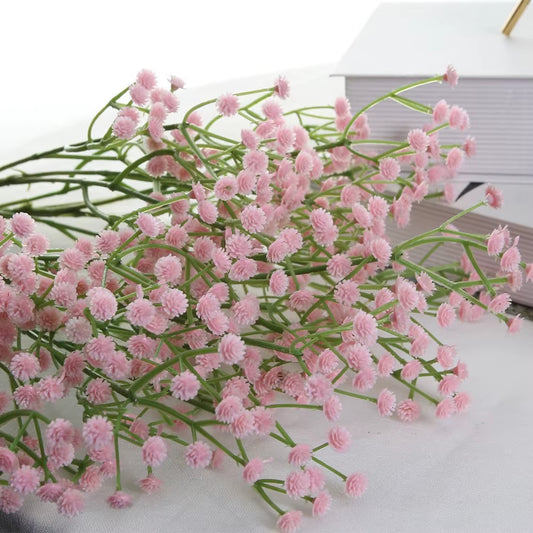 Dekorativ 63 cm Plastblomma – Brudslöja i Rosa Färg för Hem, Fest & Bröllop